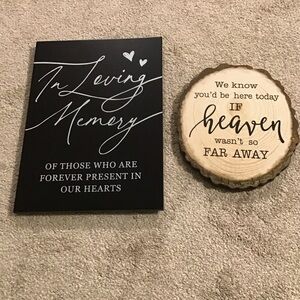 Memorial Plaque Set